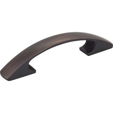 Elements 3" Center-to-Center Brushed Oil Rubbed Bronze Arched Strickland Cabinet Pull 771-3DBAC